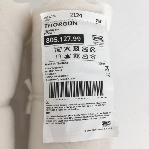 IKEA Thorgun Blanket White NEW Bundle of 2 Soft Cozy Fleece Throw Blankets NWT - Picture 8 of 15